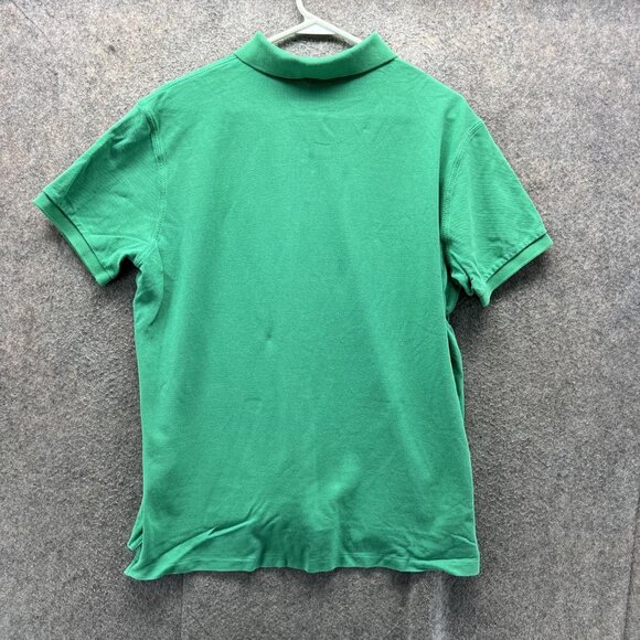 Polo Ralph Lauren Polo Shirt Mens Large Green Custom Flag Equestrian Embroidered - Picture 2 of 12